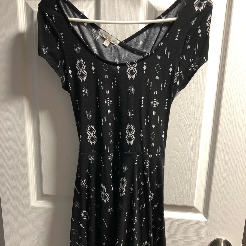 Crisscross back skater dress